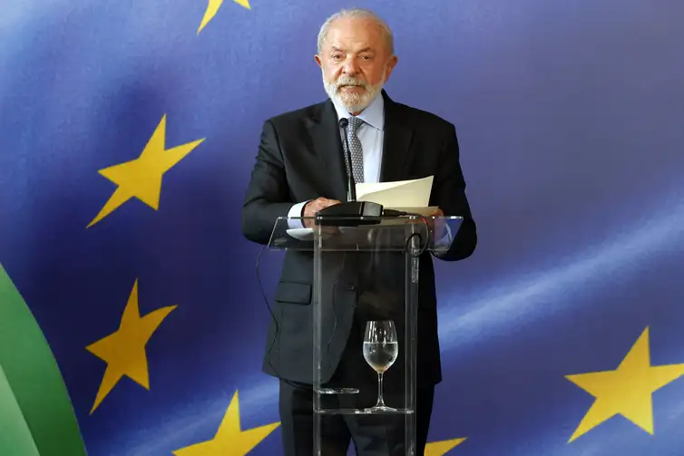 Tânia Rêgo/Agência Brasil Rio de Janeiro (RJ), 16/01/2026 - O presidente da República, Luiz Inácio Lula da Silva, recebe a presidente da Comissão Europeia (CE), Ursula van der Leyen, para reunião no Palácio do Itamarati antes da assinatura do acordo Mercosul - União Européia. Foto: Tânia Rêgo/Agência Brasil