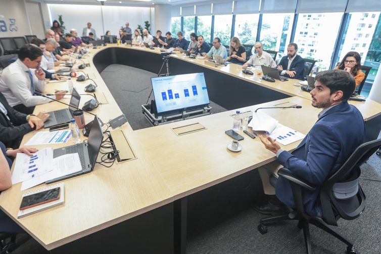 Sao Paulo (SP), 15/01/2026 . Coletiva do presidente da Anfavea (Associação Nacional dos Fabricantes de Veículos Automotores)  Igor Calvet, apresentando os resultados de 2025 é projeções para 2026.
Foto: Paulo Pinto/Agencia Brasil