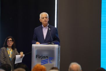 Tomaz Silva/Agência Brasil Rio de Janeiro (RJ), 10/02/2026 – O presidente da Federação das Indústrias do Estado do Rio de Janeiro (Firjan), Luiz Césio Caetano durante o lançamento do FINEP Pelo Brasil na Casa Firjan, no Rio de Janeiro. Foto: Tomaz Silva/Agência Brasil